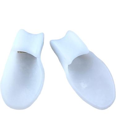 ALINZO Gel Toe Separator (White) - Silicone Bunion Corrector and Toe Straightener for Women - Foot Stretcher and Spacers (4 pcs) - Buy Online on GoSupps.com