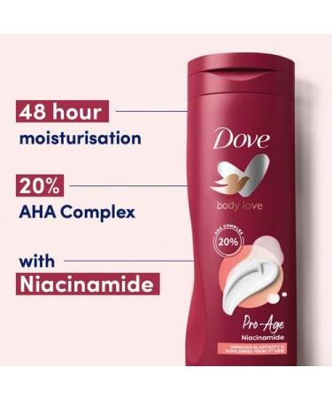 Dove Body Love Pro Age Body Lotion Improves elasticity & suppleness from 1st use & moisturiser for more elastic skin 400 ml x2 - Buy Online on GoSupps.com