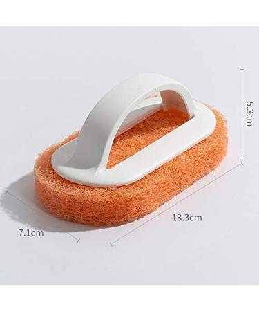 Glimpsesun Kitchen Cleaning Bathroom Toilet Glass Wall Cleaning Bath Brush Plastic Handle Sponge Bath Bottom Bath Brush 2 - Buy Online on GoSupps.com