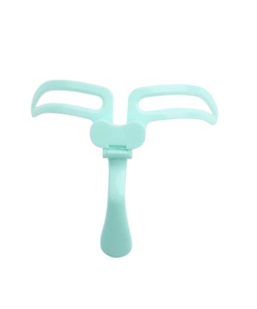 Ipetboom Mold Outline Template Pattern Eyebrow Grooming Stencil DIY Stencil Tracer Drawing Eyebrow Cards Stencil for Eye Brow Guide Template Ruler Makeup Tools Abs Eyebrow Trimming 13.2X10CM Light Green