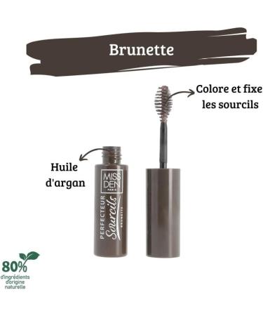 Eyebrow Perfector - Miss Den - 3 in 1 Eyebrow Mascara - Colors Densifies and Fixes - With Argan Oil - Shade 544 Brunette - Buy Online on GoSupps.com
