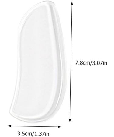 NOLITOY 4 Pairs Flatfoot Insoles - Heel Pad & Supination/Pronation Correction | Soft Gel Transparent Orthotic Inserts for Unusual Shoes - 7.8x3.5cm - Buy Online on GoSupps.com