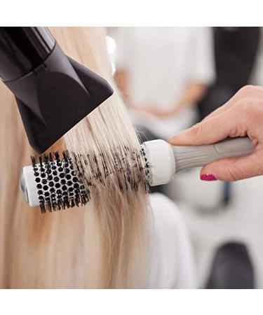 Olivia Garden Mega Ceramic + Ion Round Hair Brush - Antistatic 80/100 mm Ideal for All Hair Types - Buy Online on GoSupps.com