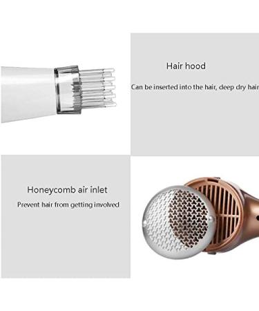 Hairdryer Professional Ionic Hair Dryer 2200W Powerful AC Motor Salon Fast Blow Dryers 3 Heat 2 Speed Settings Hair Dryer with Hair Comb/Nozzle for Men and Women Home and Salon Gold Small Gift - Buy Online on GoSupps.com