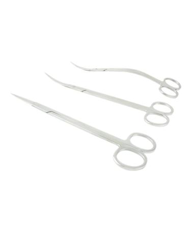 PopetPop 3st onion cutter fabric scissors stainless steel scissors aquarium scissors scissors with a long handle straight scissors aquatic plant scissors civil scissors rustproof steel medium silver