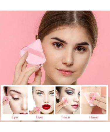 Buy 1Pc Pink Triangle Makeup Powder Puff - Reusable Washable Sponge for Face Nose and Eyes | Beauty & Personal Care - Buy Online on GoSupps.com