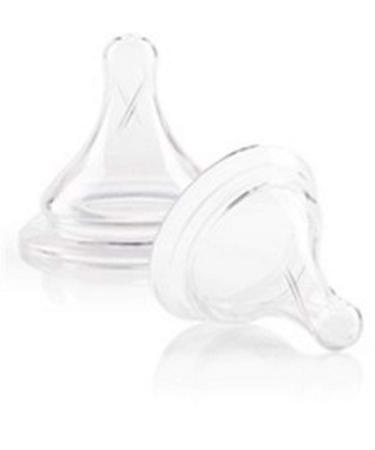 Joovy Boob Nipples with Elongated Shape to Mimic Mom and Available in 5 Flows Including X-Cut Extra Fast Flow for Thicker Foods - Compatible with Joovy Boob Bottle Line (Clear Stage 3 2 Count)