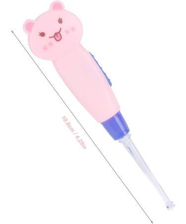 Pssopp Cute Baby Earpick ABS Ear Cleaner LED Earwax Remover with Replacement Head Pink Cat Green Easy to Use for Household and Travel Use (#1) - Buy Online on GoSupps.com