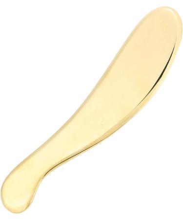 Brass Scraping Board Massager Fascia Acupoint Massage Muscle Pain Relief Gua Sha Tool Improve Promote Metabolism Fit Ergonomic Design for Easy Operation - Buy Online on GoSupps.com