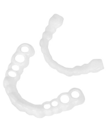 WTTFC 2 couples false teeth veneers prostheses fake teeth top below Temporary teeth false temporary denture for women men