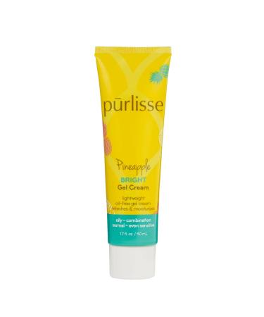 Purlisse Pineapple Brightening Gel Cream Cruelty-free & clean Paraben & Sulfate-free Pineapple brightens skin Antioxidants revive and rejuvenate| 1.7 fl oz