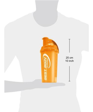 Best Body Nutrition Protein Shaker 700ml - BPA Free Orange Protein Shaker for Weight Loss & Fitness - Buy Online on GoSupps.com