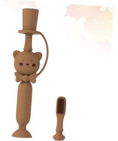 Kombiuda Silicone Toothbrush for Children | Baby Training Toothbrush with Soft Bristles | Fun Caricature Design for Newborn Care - Buy Online on GoSupps.com