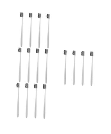 Ultechnovo 16 pcs soft toothbrush hand toothbrush toothbrush extra soft aesthetically toothbrush travel toothbrush collapsible toothbrush camping toothbrush folds captivity child white
