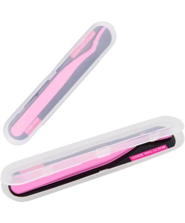 Didiseaon Lash Tweezers Fake Eyelashes Tweezers Eyelashes Dedicated Clips Tweezers for Makeup Special Clip Stainless Steel Pink 14.5*2.8*1.2cm Pink - Buy Online on GoSupps.com