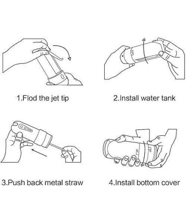 KouRy Cordless Waterproof Dental Flosser | Portable USB Rechargeable Oral Irrigator for Travel & Home | IPX7 Teeth Cleaner for Braces - Buy Online on GoSupps.com