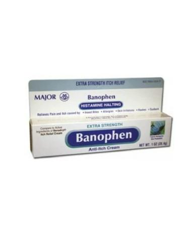 Major Pharmaceuticals 700744 Benadryl Banophen Antihistamine Cream 28 gm