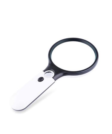 Magnifiers Handheld 100mm High-Definition Magnifying Glass Compatible with The Elderly to Read 10 Times 20 Times to Enlarge The Mirror with LED Portable Expansion Mirror Reading Ai