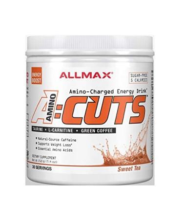 ALLMAX Nutrition AMINOCUTS (ACUTS) Amino-Charged Energy Drink Sweet Tea 7.4 oz (210 g)