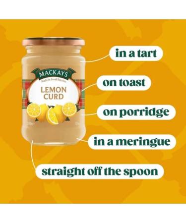 Mackays Lemon Curd 12oz - Premium Quality Spread for Breakfast and Baking - Buy Online on GoSupps.com
