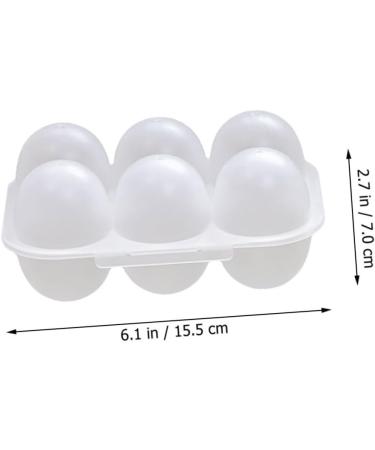 2pcs Portable Egg Box Fridge Plastic Bin Organizer Egg Holder Dispenser for Refrigerator Egg Grid - Buy Online on GoSupps.com