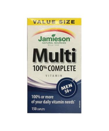 Jamieson 100% Complete Multivitamin for Men 50+ 150 caplets