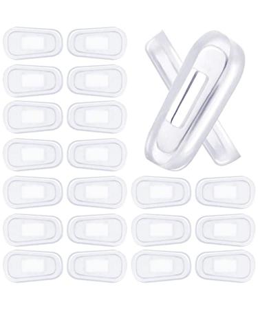 10 Pairs Silicone Nose Pad Covers Eyeglasses Anti-Slip Nosepads Soft Transparent Silicone Glasses Nose Cushion Piece