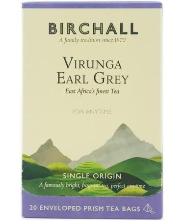 Birchall Tea - Virunga Earl Grey Tea - 6 Boxes of 20 Enveloped Plant-Based Earl Grey Tea Bags - A Perfectly Aromatic and Uplifting Brew for Your Mornings and Afternoons - Buy Online on GoSupps.com