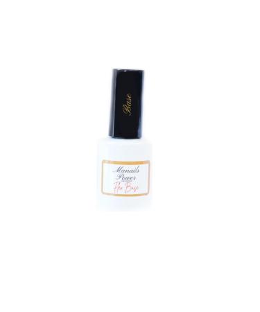 MANAILS POWER Rubber Base Kit with CE Standards French Designer 1 Clear 1 Nude 1 MilkyWhite Semi-Permanent Strengthening Helps Protect the Nail.