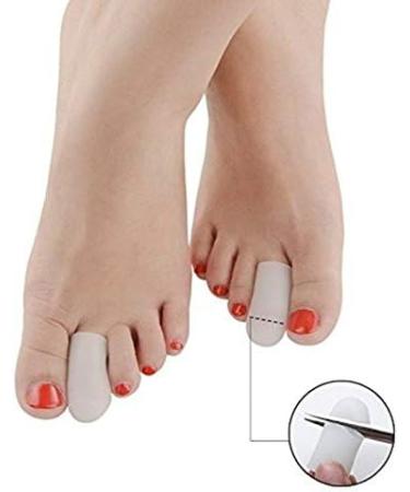 COHEALI Toe Corn Sleeve - 5 Pairs Silicone Gel Toe Covers for Corns, Blisters, and Toe Separation - Buy Online on GoSupps.com