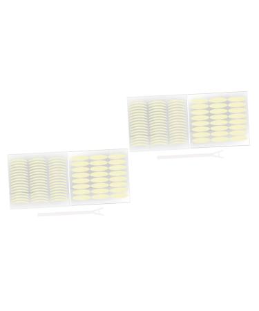 FOMIYES 4 Sets Double Eyelid Sticker Stickers Eyelid Tape Sticker Sided Eyelid Sticker Tape Cosmetic Patch 8.3x7.6cmx2pcs As Shownx2pcs