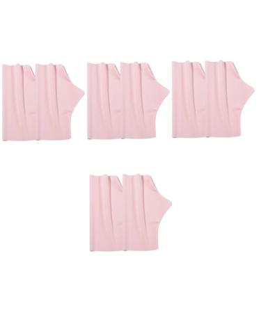 minkissy 4 Pairs Ice Silk Nail Gloves UV blocking gloves fingerless protection gloves anti UV hands gloves anti gloves nail salon gloves UV shield gloves hand gloves Nylon outdoor Miss