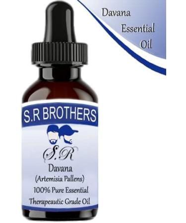 S.R.Brothers Davana Essential Oil 15ml | 100% Pure Therapeutic Artemisia Pallens for Aromatherapy | International Shipping Available - Buy Online on GoSupps.com