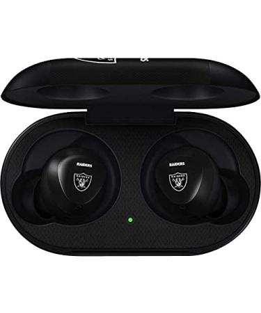 Skinit Decal Audio Skin Compatible with Samsung Galaxy Buds - Officially Licensed NFL Las Vegas Raiders Team Jersey Design