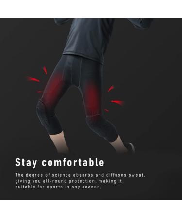 Basketball Pants With Knee Pads,youth Crashproof Sports 3/4 Compression  Pants Leggings Men Volleyball Protector Gear | Fruugo ES