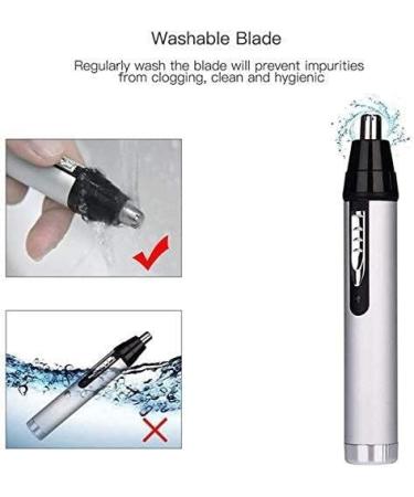 Professional Ear and Nose Hair Trimmer - Painless Dual Edge Clippers for Men & Women - IPX7 Waterproof & Easy Cleansing - Buy Online on GoSupps.com