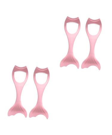 Didiseaon 4 Pcs Mascara Brush Makeup Eyeshadow Makeup Eyeliner Miss Pink Multifunction Sample