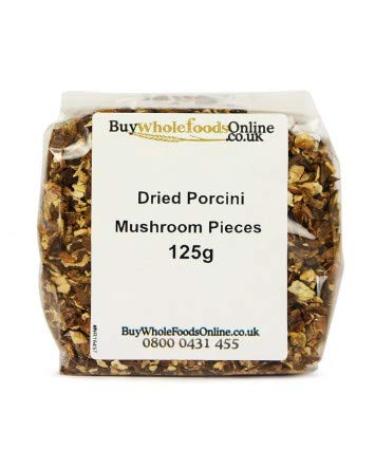 Buy Whole Foods Dried Porcini Mushroom Pieces (125g)