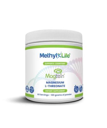 Methyl-Life MAGTEIN L-THREONATE Brain Magnesium Powder 120 Grams 60 Servings