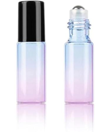 ImiroTree 10 Pack 5ml Essential Oils Glass Roller Bottles - Refillable Color Gradient Bottles with Black Caps - Ideal for Essential Oils & DIY Blends - Buy Online on GoSupps.com