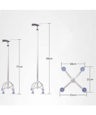 Crutches Crutch Elderly Four-Legged Crutches Disabled Four-Footed Walking Stick Teleswalker Aluminum Innovate - Buy Online on GoSupps.com