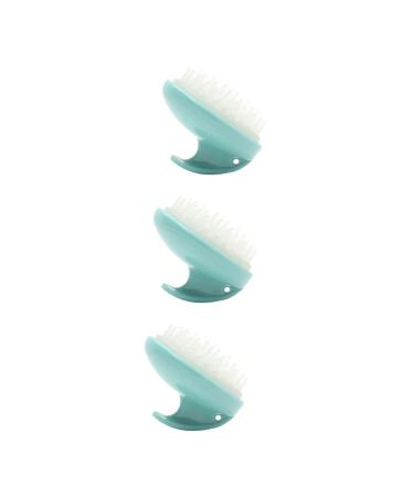 TOVINANNA 3 STK massage devices for the scalp braiding toy volcanic rollers for greasy skin comb massager for the scalp hairbrush made of silicone scalp ridge shampoo dandruff removal