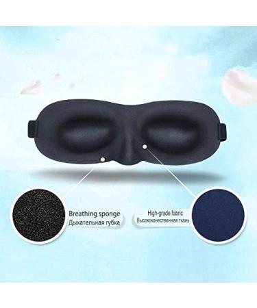 Adjustable 3D Contoured Eye Mask for Sleeping | Light Block, Shift Work, Naps | Night Blindfold Eyeshade for Men and Women | Soft, Full Night's Sleep | Any Color Pink - Buy Online on GoSupps.com