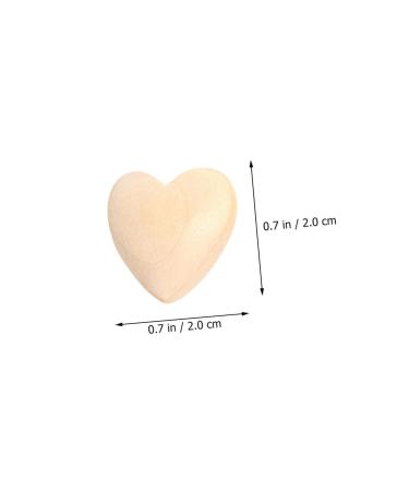 Ibasenice 200 Stk Log Color Peach Cherz Love Spacer Beads - DIY Wooden Heart Jewelry Making Accessories - Buy Online on GoSupps.com