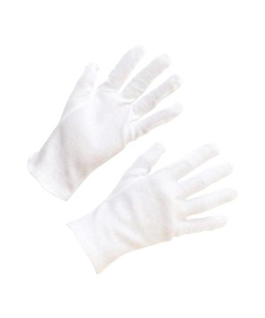 JECOMPRIS 12 Pairs Moisturizing Hand Gloves Cotton Protective Gloves Industrial Gloves Food Handling Glove Cosmetic Moisturizing Gloves Warm Gloves Cotton Gloves White Work Jersey M:22X9cm White