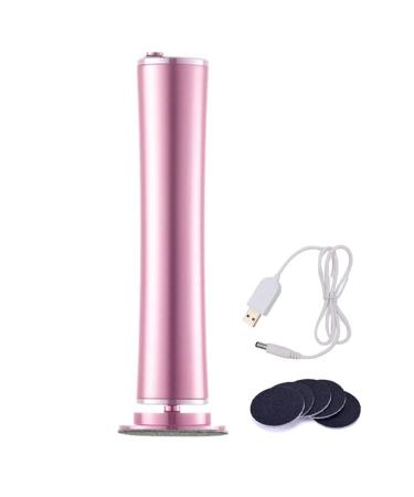 Knnuey Electric Callus Remover Foot File Foot Heel Care Tool + Sandpaper Pink
