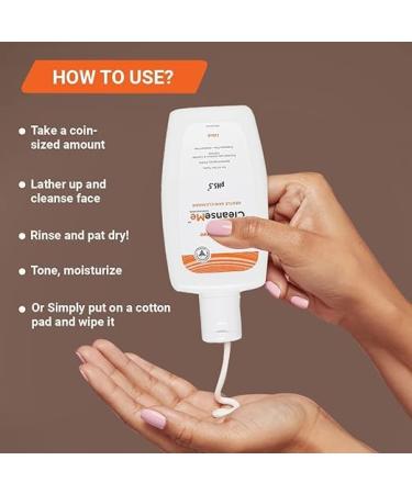 Gentle Skin Cleanser Face Wash - 125 ML | All Skin Types | Allantoin & Colloidal Oatmeal | Soap-Free | Use with or Without Water - Buy Online on GoSupps.com