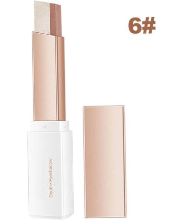 B ton de fard paupi res double couleur 2 en 1 fard paupi res d grad scintillant maquillage pour les yeux 2 5 g (Style6) 6# - Buy Online on GoSupps.com