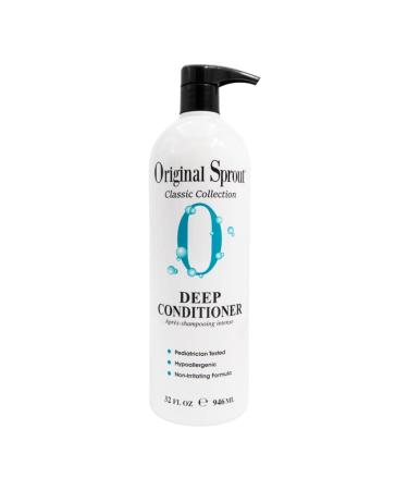 Original Sprout Classic Deep Conditioner for Dry or Damaged Hair  For Baby s  Toddlers  Kids  Teens  and Adult Women & Men  For All Hair Types including Curly  (32 oz/Ounce)