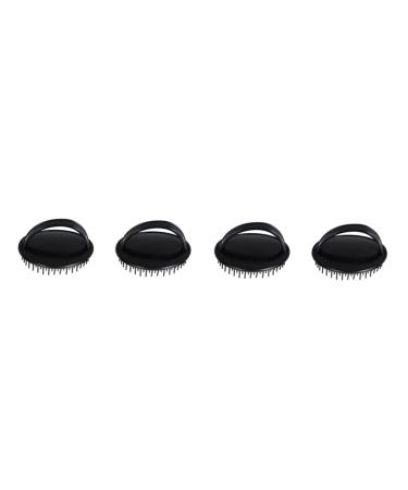 Anneome 4 pieces massage shampoo brush bathroomw scher shower badkopf shampoo brush silicone scalp washes silicone bathing brushes scalp washes brush hair plastic care brush